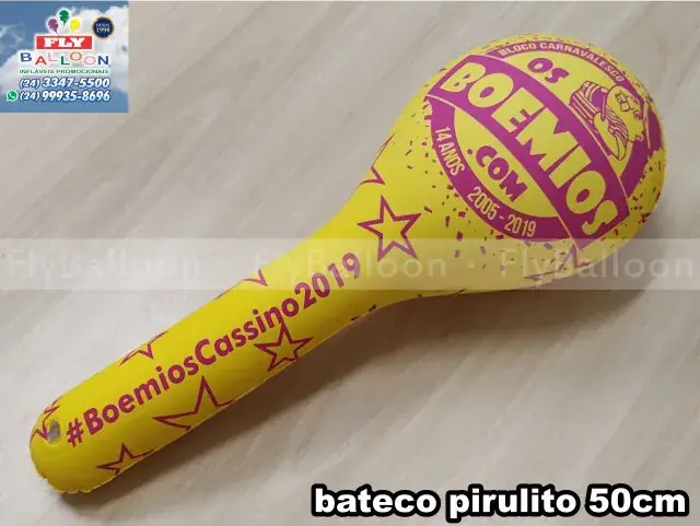 Bateco pirulito inflável Os Bohêmio