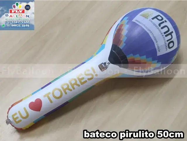 Bateco pirulito inflável Pinho Construtora